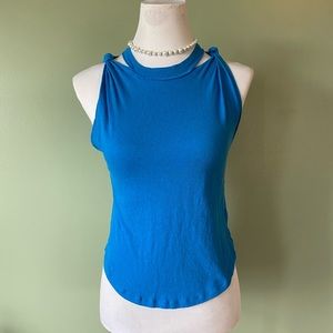 We The Free XS blue “twist tank top” BNWOT